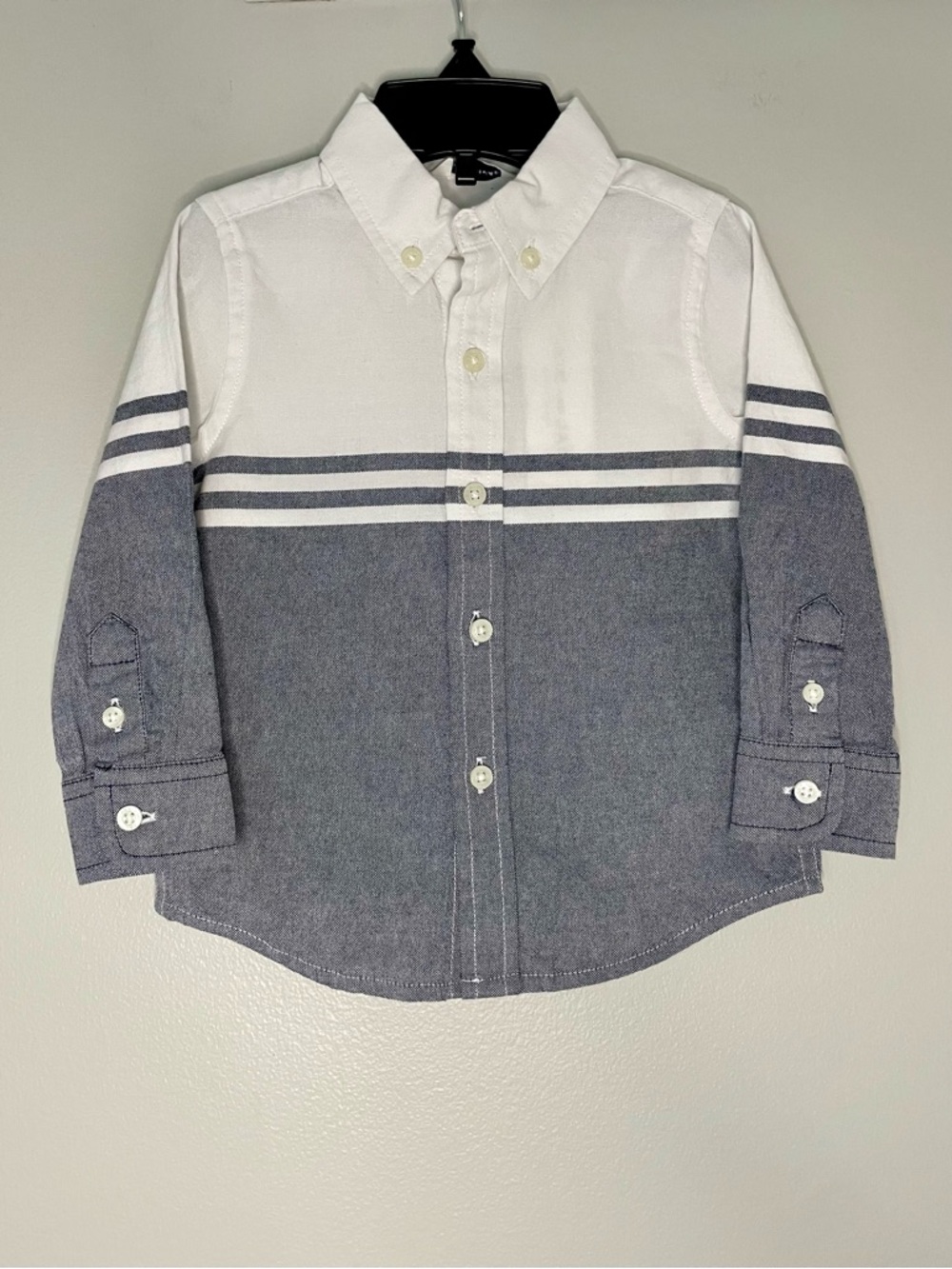Janie and Jack Preppy Cotton Button Up Shirt NWT